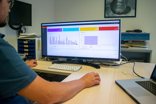 Data management Web platform - Control room - ALTARES SRL - monitoring
