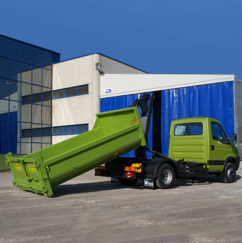 Truck hook lift - A4 MS series - BOB SISTEMI IDRAULICI SPA - swing-arm