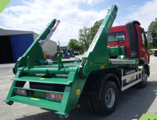 Truck skiploader - MB 10 - BOB SISTEMI IDRAULICI SPA - telescopic / swing-arm