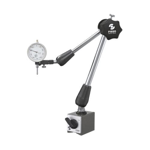 Articulated indicator stand - 4400-45 F + SM - Fisso - with switch magnetic base