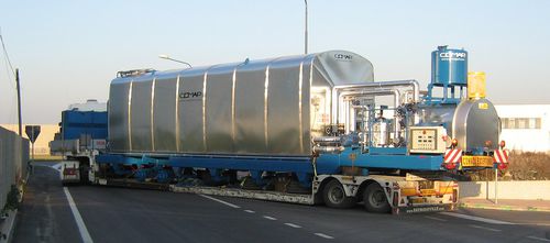 Bitumen storage tank - COMAP SRL - for semi-trailers / metal / mobile