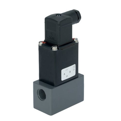Direct-operated solenoid valve - 199157647 - GF Piping Systems - 2-way / for water / hydraulic
