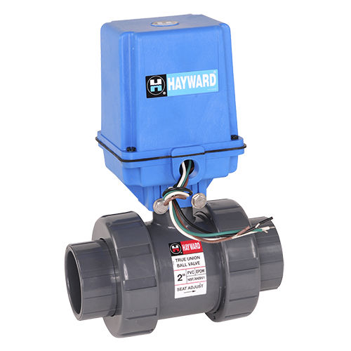 Ball valve - EATB series - Hayward Industries, Inc. - electrically-operated / trunnion / PVC