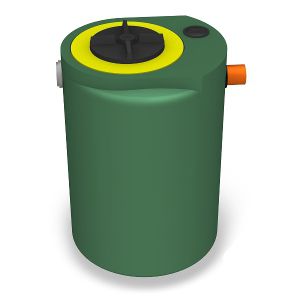 Tank with filter - CROMAFIL/AN series - PLASTIC PROGET EUROPEAN SRL - for wastewater / plastic / cylindrical