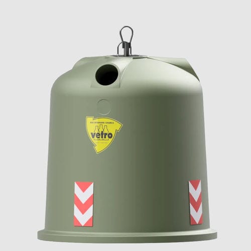 Plastic waste bin - ECOBELL 2200 - ROPLAST SRL - crane-lift / recycling / bottom-emptying