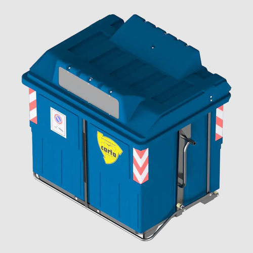Plastic waste bin - ECOMAX 2400 - ROPLAST SRL - crane-lift / for paper / recycling