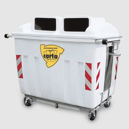 Plastic waste bin - ECOMIX 2000 - ROPLAST SRL - crane-lift / for paper / recycling