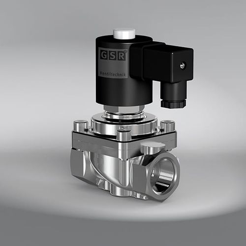 High-temperature solenoid valve - 35TH - GSR Ventiltechnik GmbH & Co. KG - pilot-operated / 2-way / NC