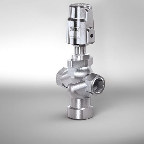 Plug valve - 78 - GSR Ventiltechnik GmbH & Co. KG - pneumatically-operated / for gas / threaded