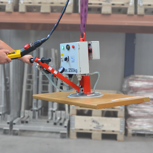Battery-powered vacuum lifting device - AERO 250/1R Series - AERO-LIFT - for sheet metal / for concrete slabs / for drums