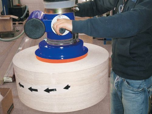 Round suction cup - AERO-LIFT - rectangular / for materials handling