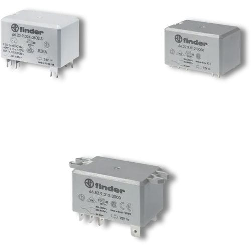 24VDC electromechanical relay - 66 series - FINDER S.p.A. con unico socio - 12VDC / 48VDC / 6VDC
