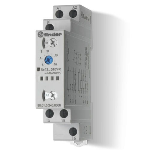 Electronic time relay - 8001 series - FINDER S.p.A. con unico socio - multi-function / time delay / on delay