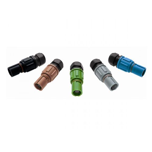 Electrical power supply connector - Ten47 - coaxial / male-female / locking