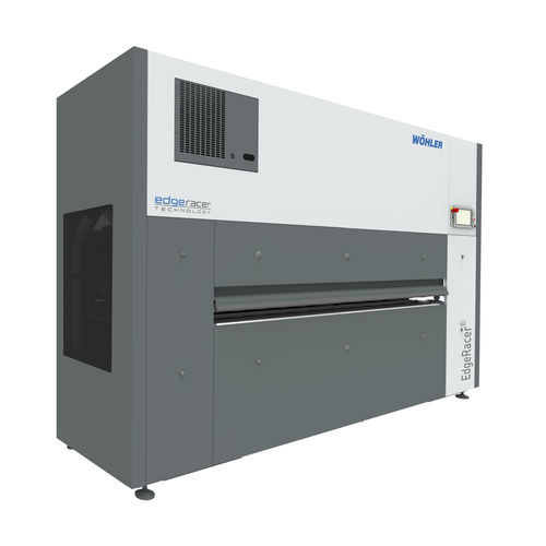 Brush deburring machine - EdgeRacer the Grinder - Wöhler Brush Tech GmbH - edge rounding / metal parts