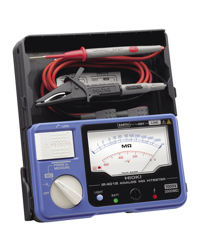 Insulation tester - 1000 V, 2000 MΩ | IR4018-20 - HIOKI E.E. CORPORATION
