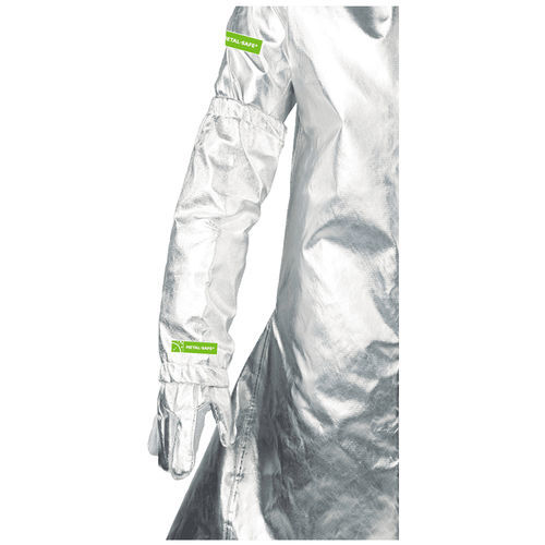 Work oversleeve - METAL-SAFE® - A.J. Charnaud & Co. (Pty) Ltd. - heat-resistant / for metallurgy / silver-colored