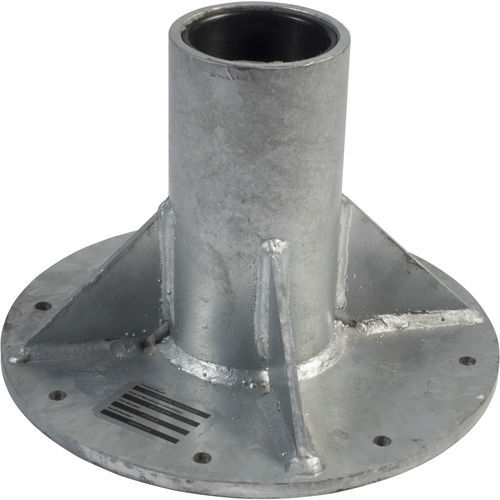 Pole mounting support - JP-003-4 - ActSafe Systems AB - steel / floor-mounted