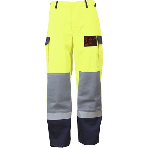 Work pants - BGHO52 - Asatex AG - high-visibility / type 6 / arc protection