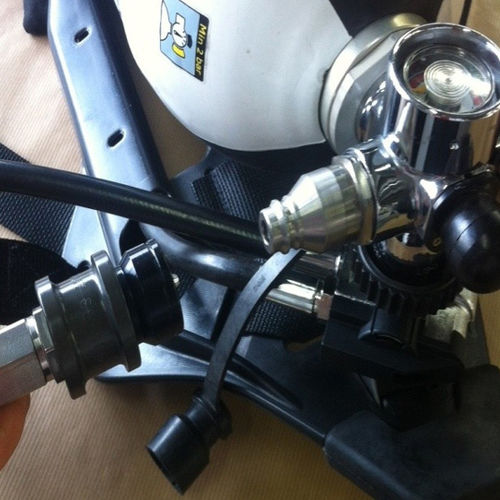 Filling fitting - Quick Fill - D.P.I. s.r.l. - pneumatic / quick / for gas bottles