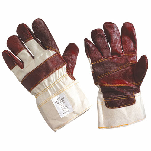 Work glove - H304 - DACH Schutzbekleidung GmbH & Co. KG - mechanical protection / leather