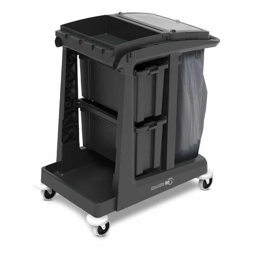 Cleaning trolley - EM2  - Numatic - storage / recycled plastic / heavy-duty