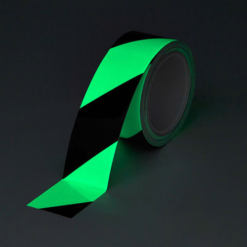 Marking adhesive tape - H8101D - Heskins Limited - black / green / photoluminescent