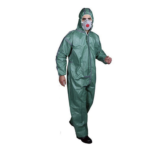 Work coveralls - WLO3001Gn - Hubei Wanli Protective Products Co., Ltd. - 4/5/6 type / waterproof / microporous fabric