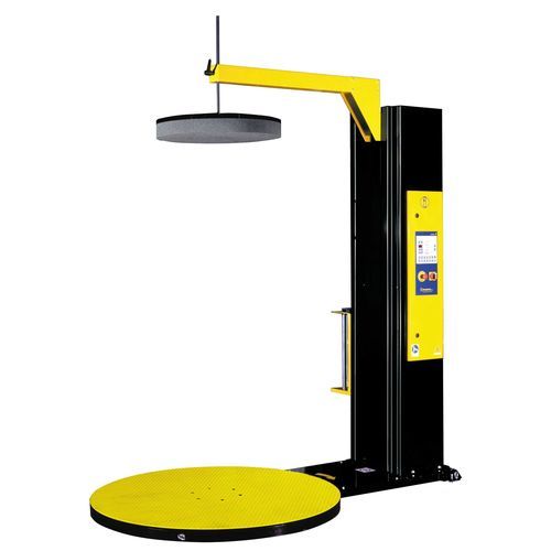 Turntable stretch wrapper - ECOSPIR A/ID - ITALDIBIPACK - semi-automatic / pallet / stretch film