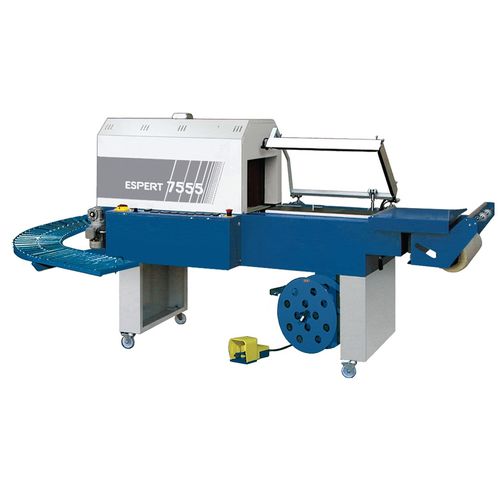 Semi-automatic packing machine - ESPERT 7555 EV - ITALDIBIPACK - with shrink tunnel / heat-shrink film / with conveyor