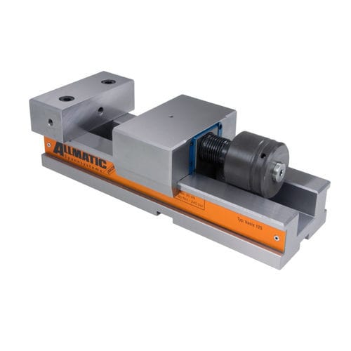 Machine tool vise - basic 125 - ALLMATIC-Jakob Spannsysteme - hydraulic / horizontal