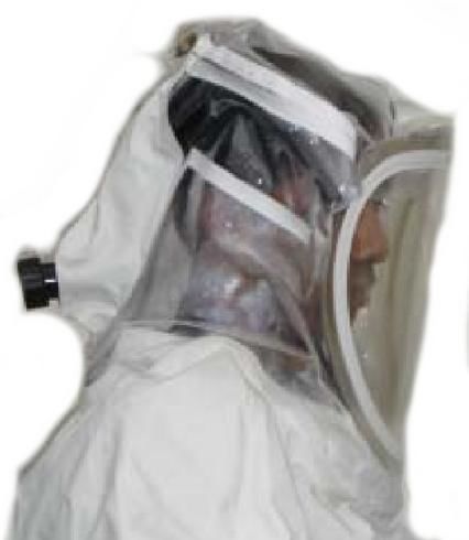 Respiratory protective hood - Laborhaube - Pflüger Safety GmbH & Co. KG - hygienic / medical / with breathing apparatus