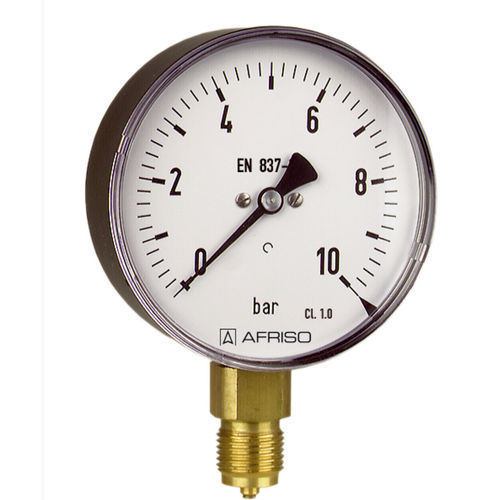Dial pressure gauge - RF100I D201 - AFRISO-EURO-INDEX - G 1/2 / plastic / aluminum