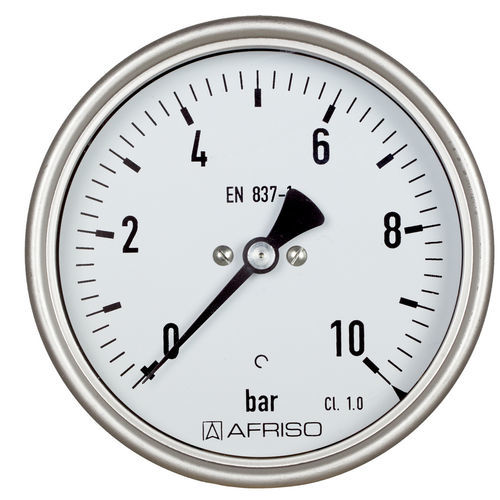 Dial pressure gauge - RF100I D401 - AFRISO-EURO-INDEX - G 1/2 / glass / brass