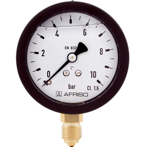Dial pressure gauge - Type D6 - AFRISO-EURO-INDEX - flange / G 1/4 / polyamide
