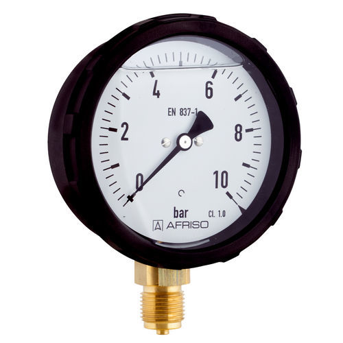 Dial pressure gauge - RF100GlySR D601 - AFRISO-EURO-INDEX - G 1/2 / glass / plastic