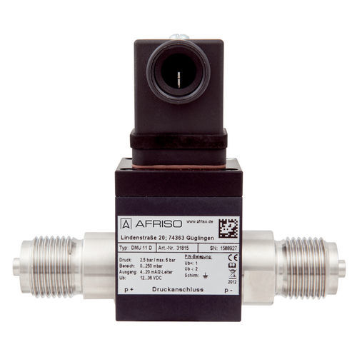 Differential pressure transducer - DeltaFox DMU 11 D - AFRISO-EURO-INDEX - 4-20 mA / 2-wire / 12VDC