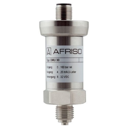 4-20 mA pressure transducer - DMU 30 - AFRISO-EURO-INDEX - 2-wire / M12 connector / 32VDC