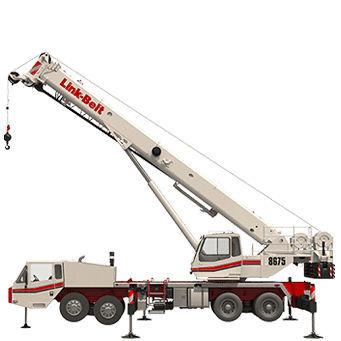 Truck-mounted crane - HTC-8675 SII - Link-Belt - boom / telescopic / lattice