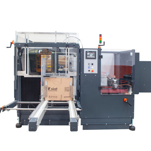 Automatic case erector - EZ-BOX 20 - SIAT - adhesive tape / high-speed / for the food industry