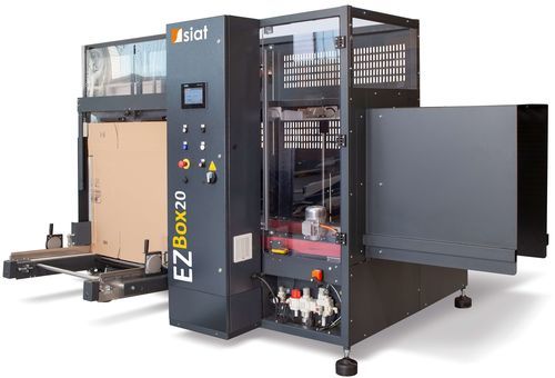 Automatic case erector - EZ-BOX XL - SIAT - adhesive tape / precise folding / high-speed