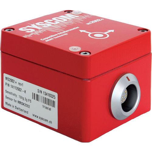 Triaxial accelerometer - MS2002+ - SYSCOM Instruments SA - capacitive / MEMS / small