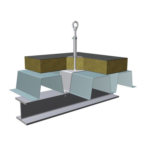 Concrete fall arrest anchor ASP EV 8 ST QUADRAT Fall Protection SA for steel / for wood