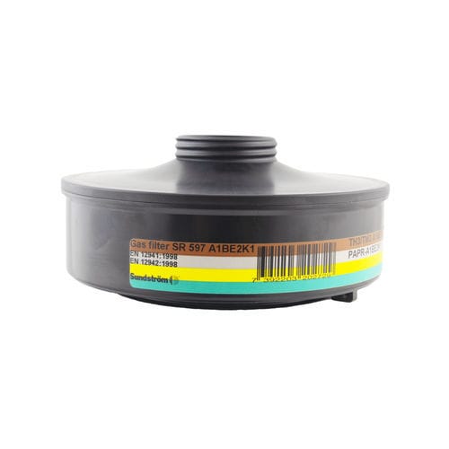 Gas filter - SR 597 A1BE2K1 - Sundström Safety AB - activated carbon / respirator / polyester