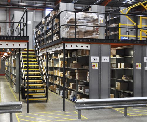 Storage warehouse shelving - HI280 Shelving System - Multi Tier ...