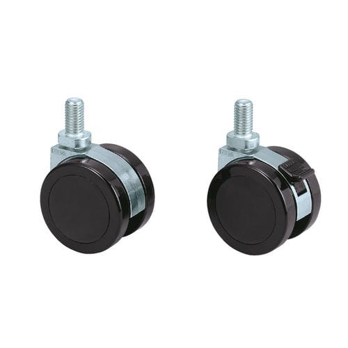Swivel caster - GX60N12 - SUGATSUNE KOGYO CO., LTD. - threaded stud / high load capacity / with brake