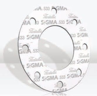 PTFE gasket sheet - Sigma 588 - Flexitallic - flange / for chemical applications