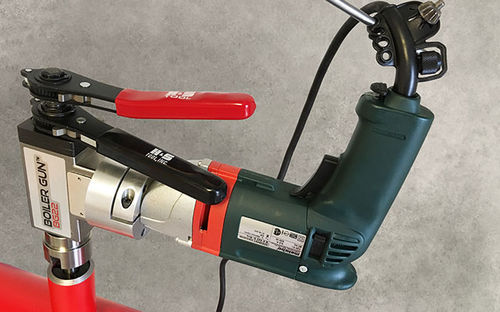 Pneumatic beveling machine - BG22 - CLIMAX - electric / portable / for tubes