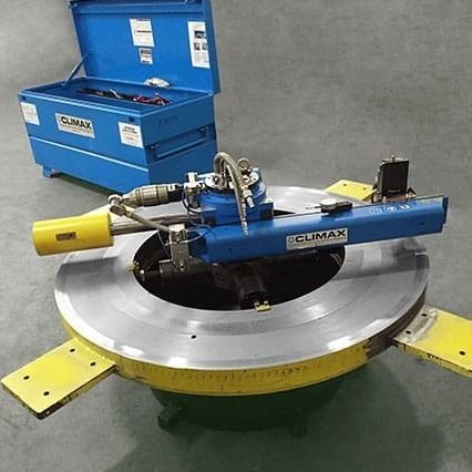 Flange facer with ID-clamping - FF6300 - CLIMAX - hydraulic / pneumatic