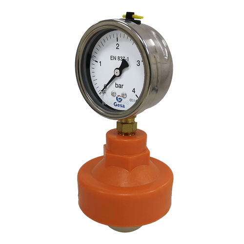 Dial pressure gauge - M0304S121  - GESA TERMOMETROS - threaded / glass / plastic